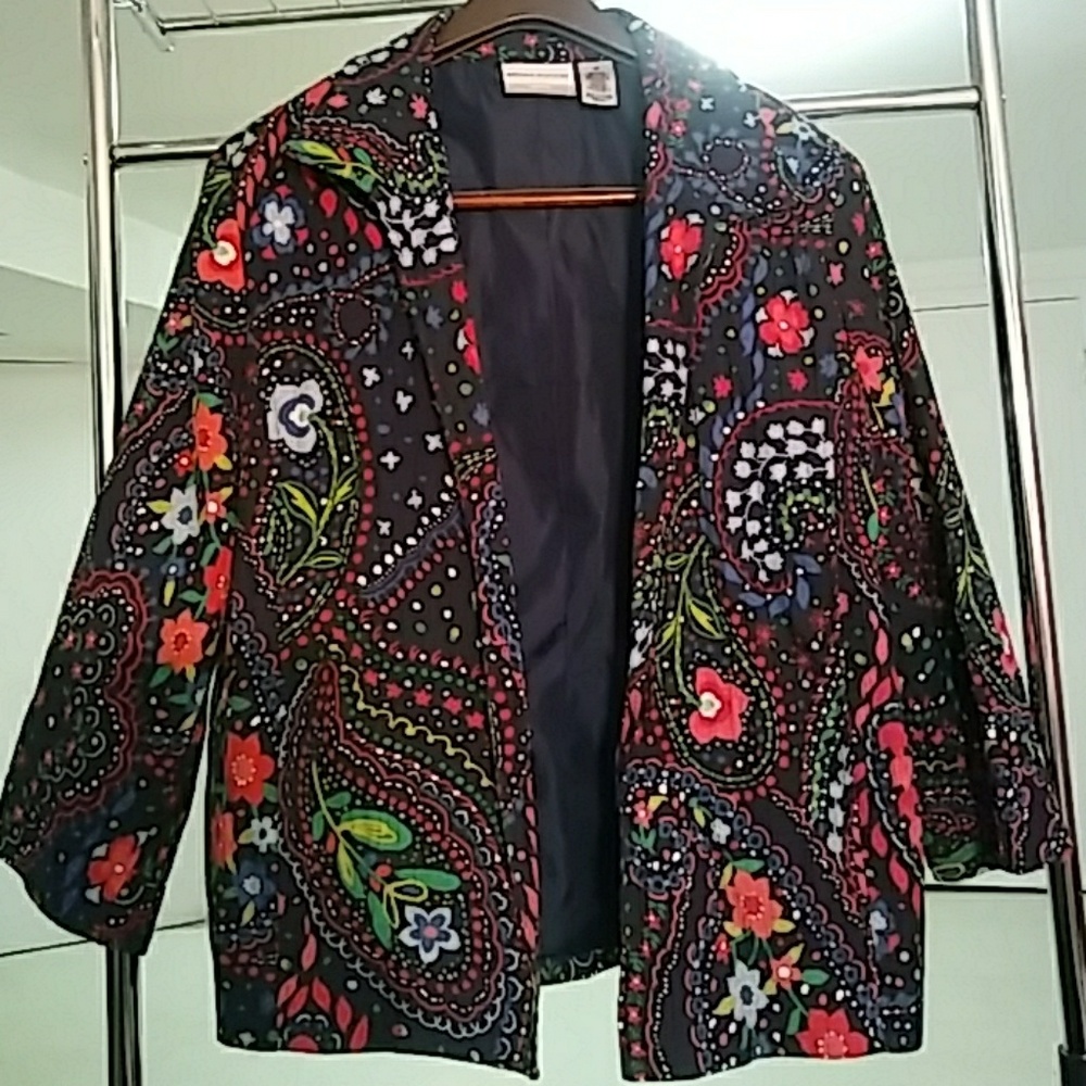 Vintage Textured Suit Jacket